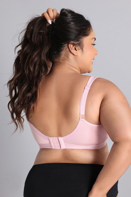 Zivame True Curv Single Layered Non Wired Full Coverage Minimiser Bra - Silver Pink — image 5